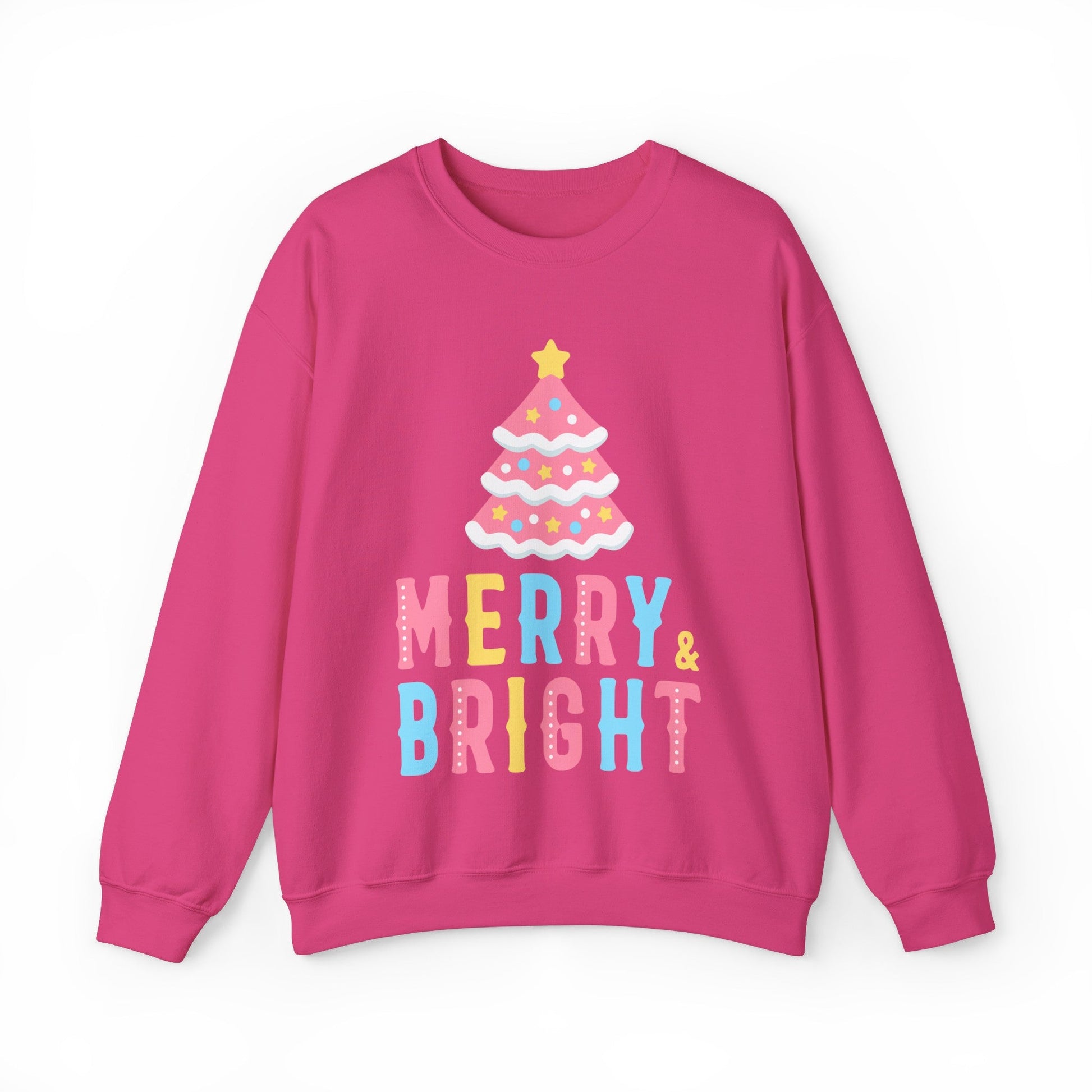 Merry & Bright Christmas Tree Sweatshirt - Bebe Buchi