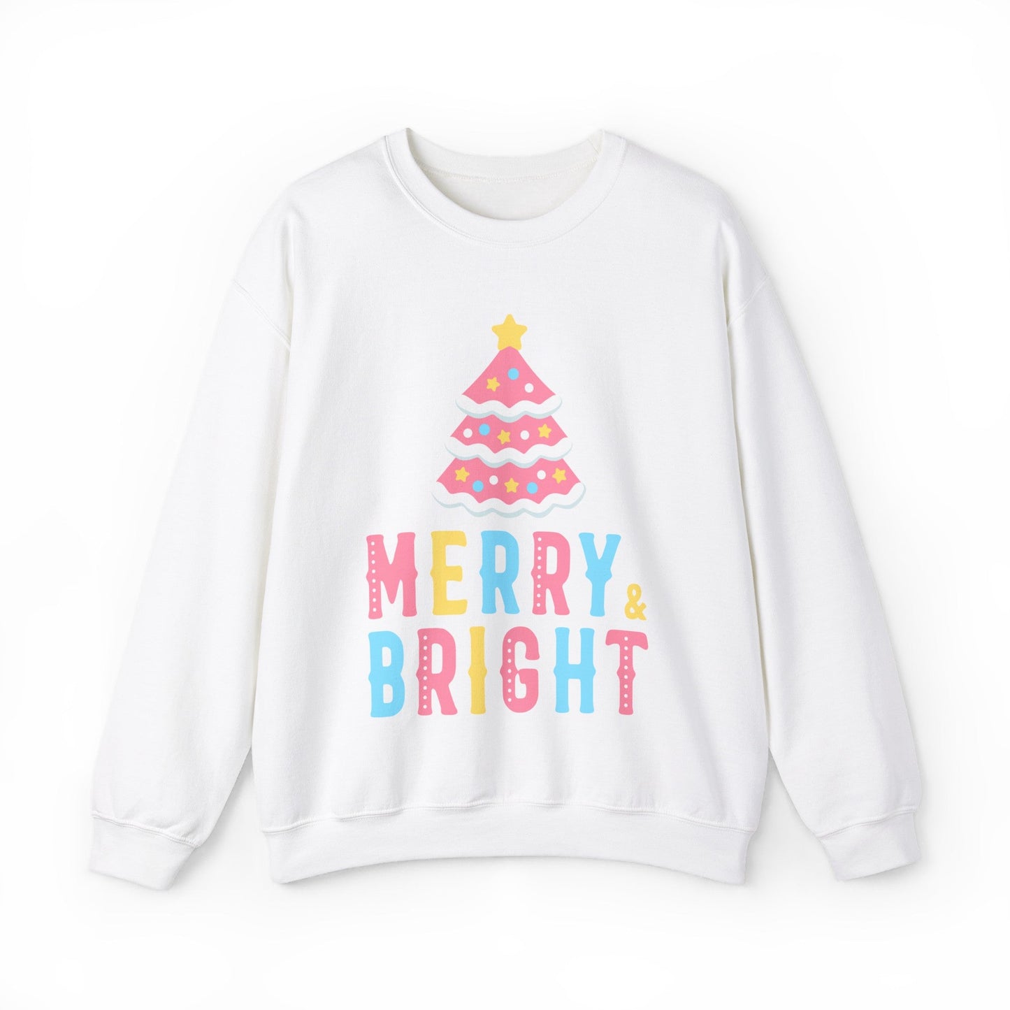 Merry & Bright Christmas Tree Sweatshirt - Bebe Buchi