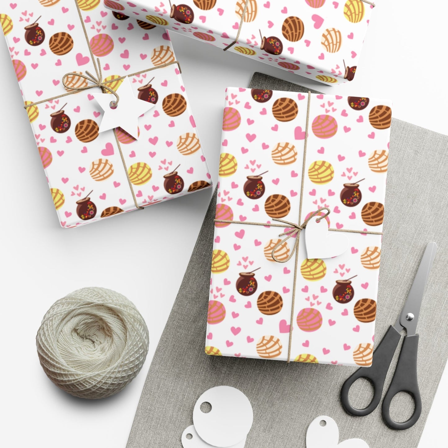 Pan Dulce Concha Gift Wrap Papers, Wrapping Paper - Bebe Buchi