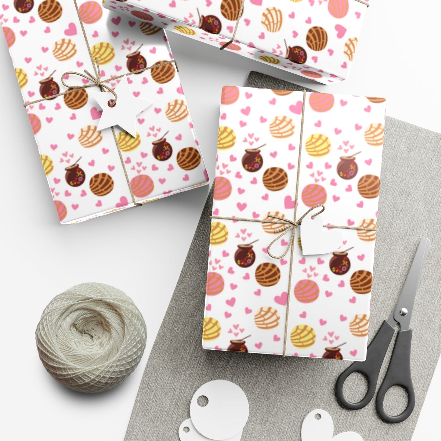 Pan Dulce Concha Gift Wrap Papers, Wrapping Paper - Bebe Buchi