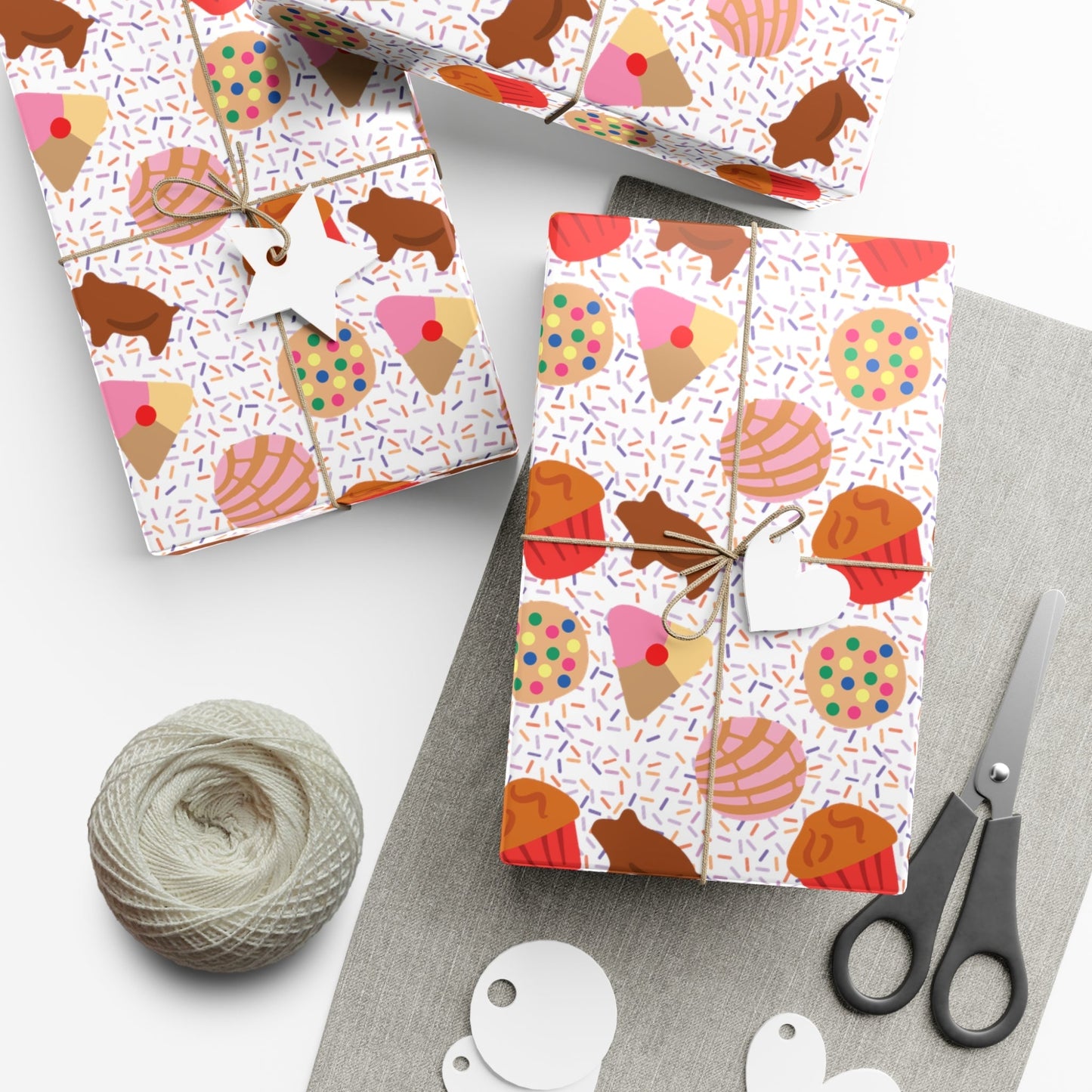 Pan Dulce Concha Gift Wrap Papers, Wrapping Paper - Bebe Buchi