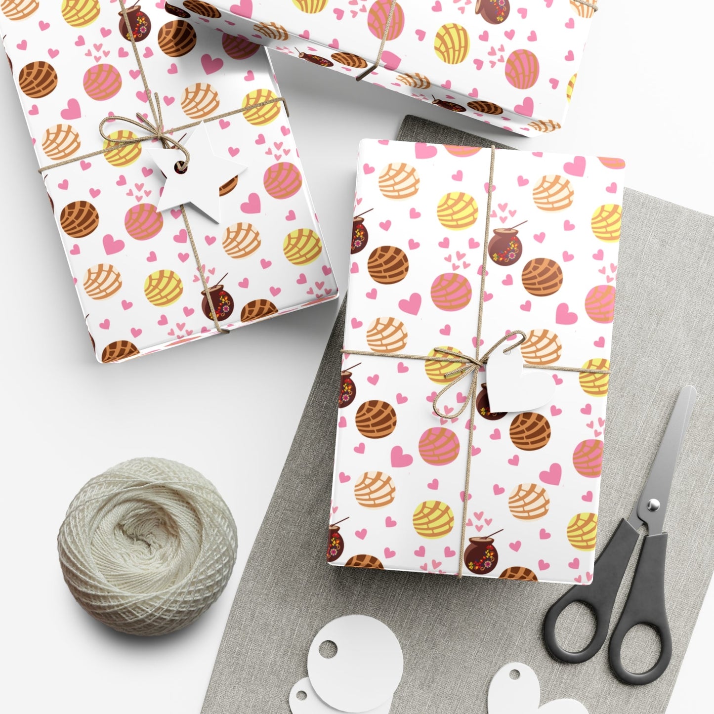 Pan Dulce Concha Gift Wrap Papers, Wrapping Paper - Bebe Buchi