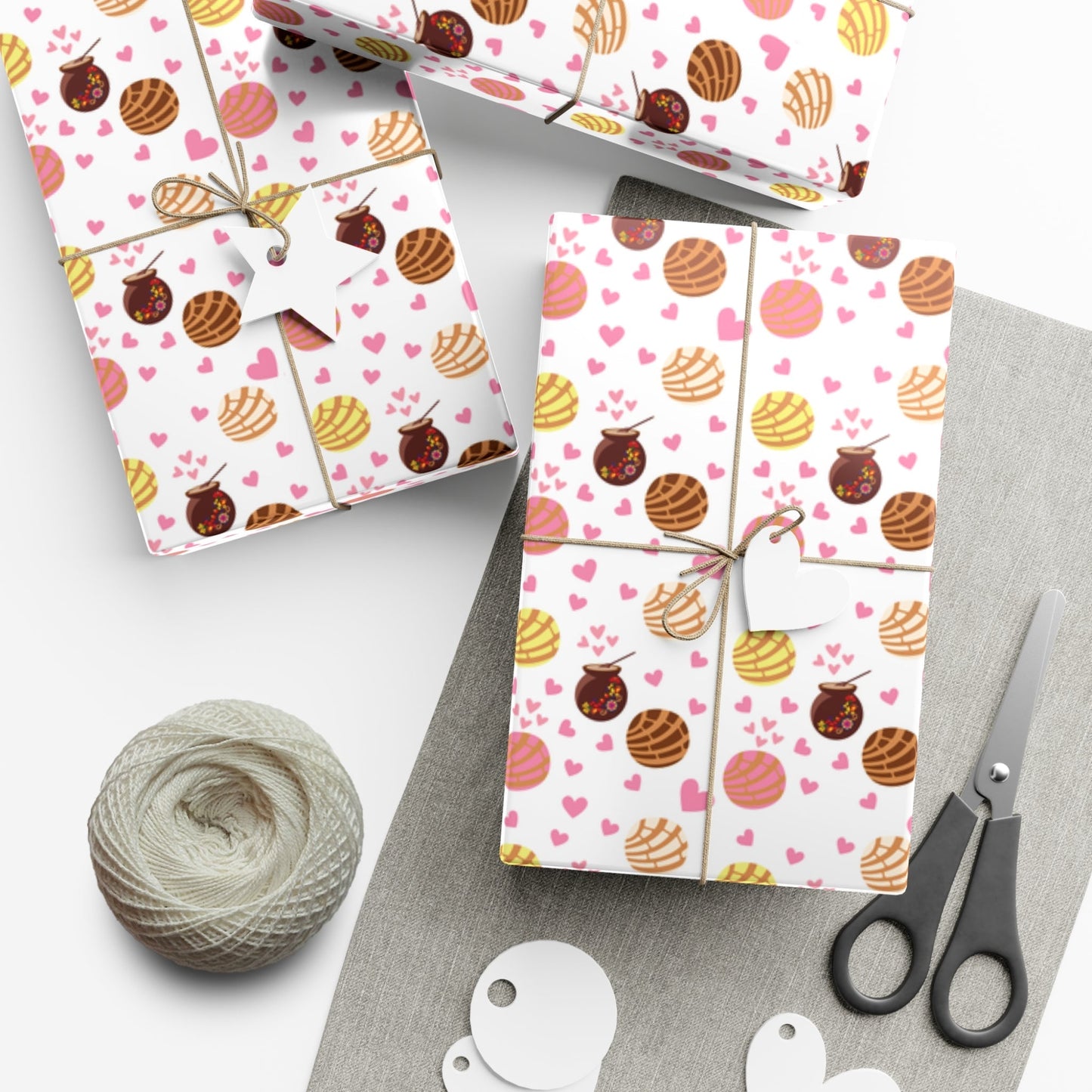 Pan Dulce Concha Gift Wrap Papers, Wrapping Paper - Bebe Buchi