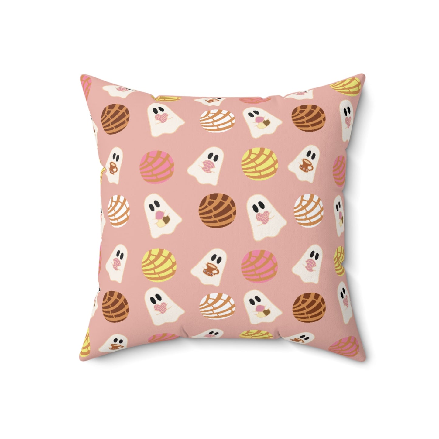 Pan Dulce Concha Spun Polyester Square Pillow - Bebe Buchi