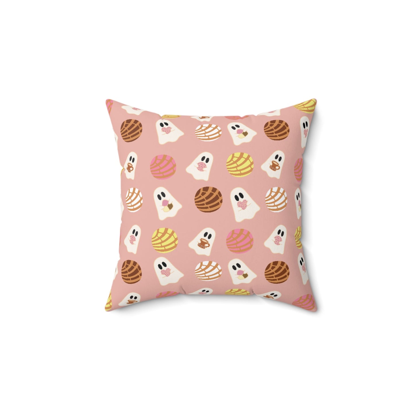 Pan Dulce Concha Spun Polyester Square Pillow - Bebe Buchi