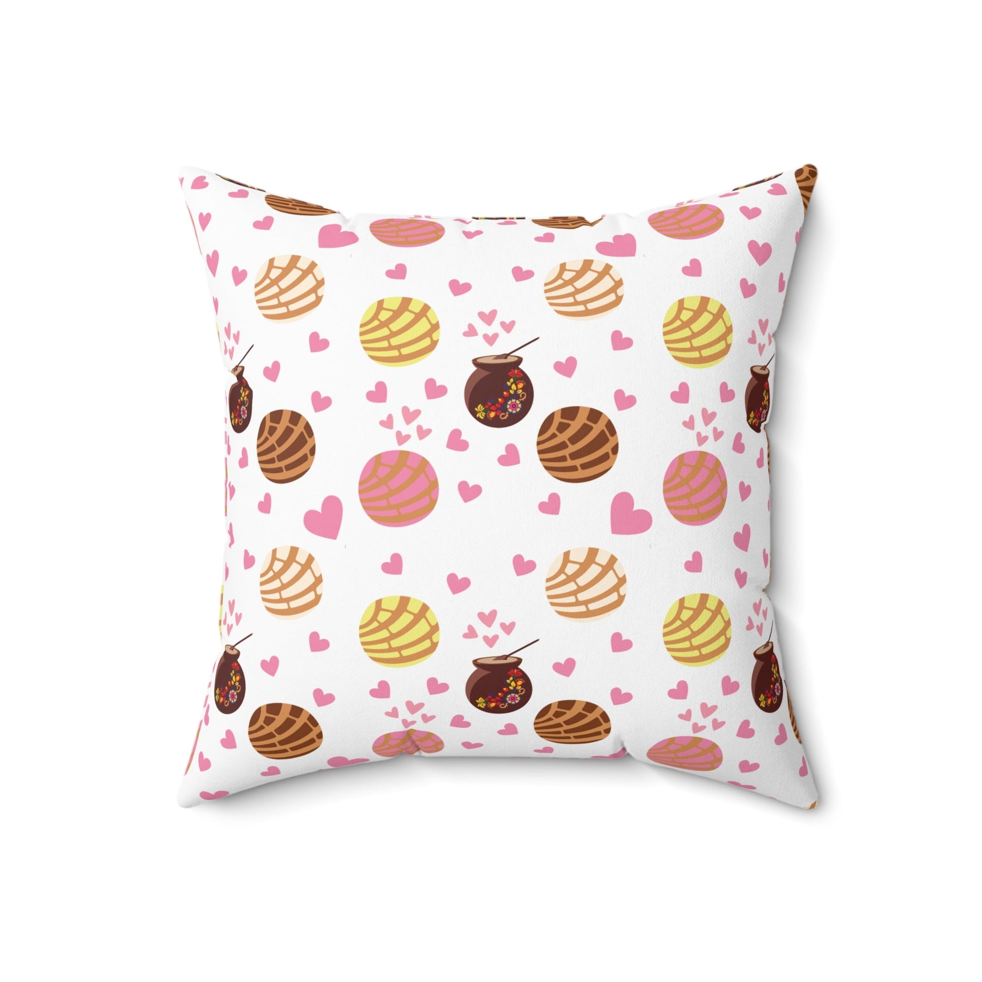 Pan Dulce Concha Spun Polyester Square Pillow - Bebe Buchi