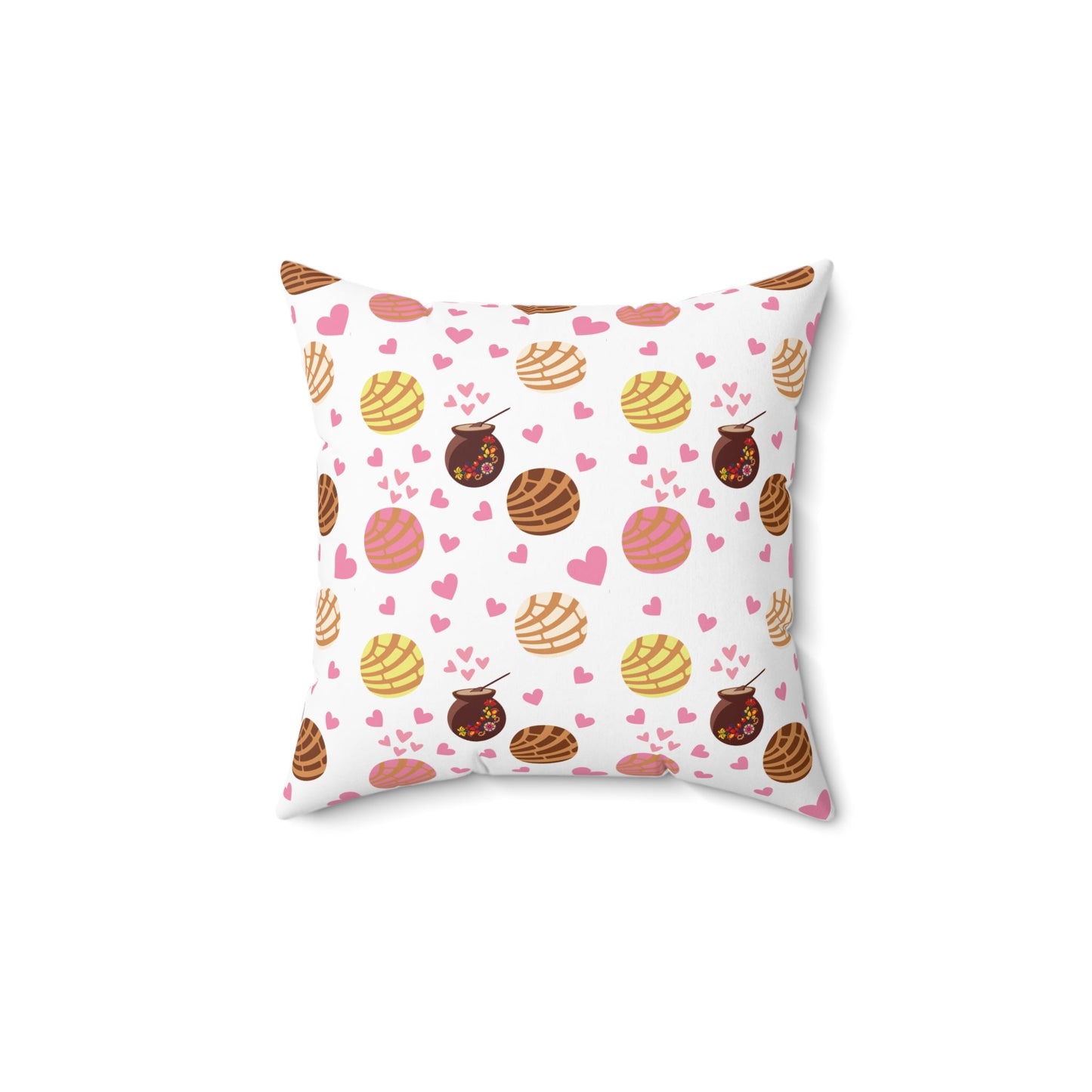 Pan Dulce Concha Spun Polyester Square Pillow - Bebe Buchi