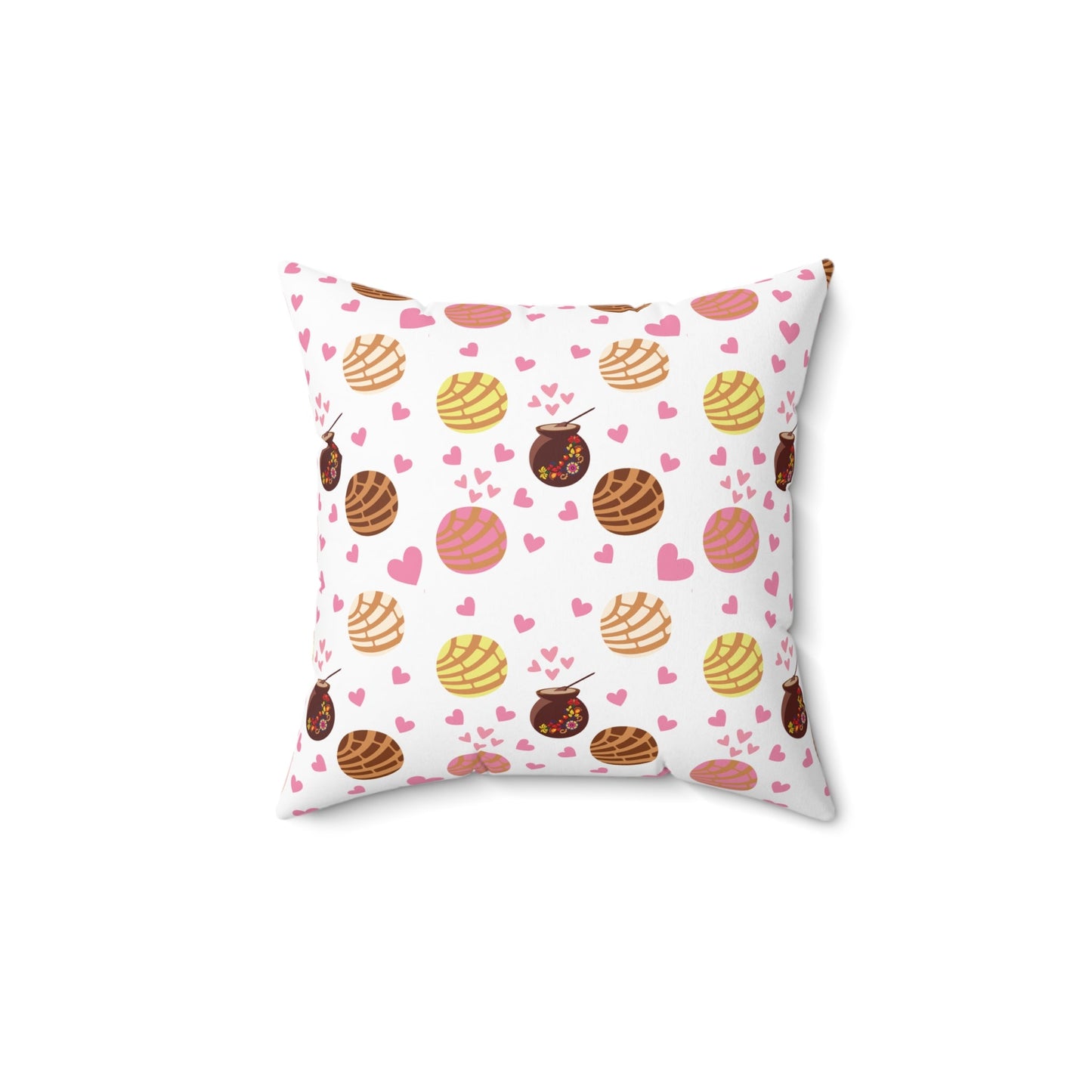 Pan Dulce Concha Spun Polyester Square Pillow - Bebe Buchi