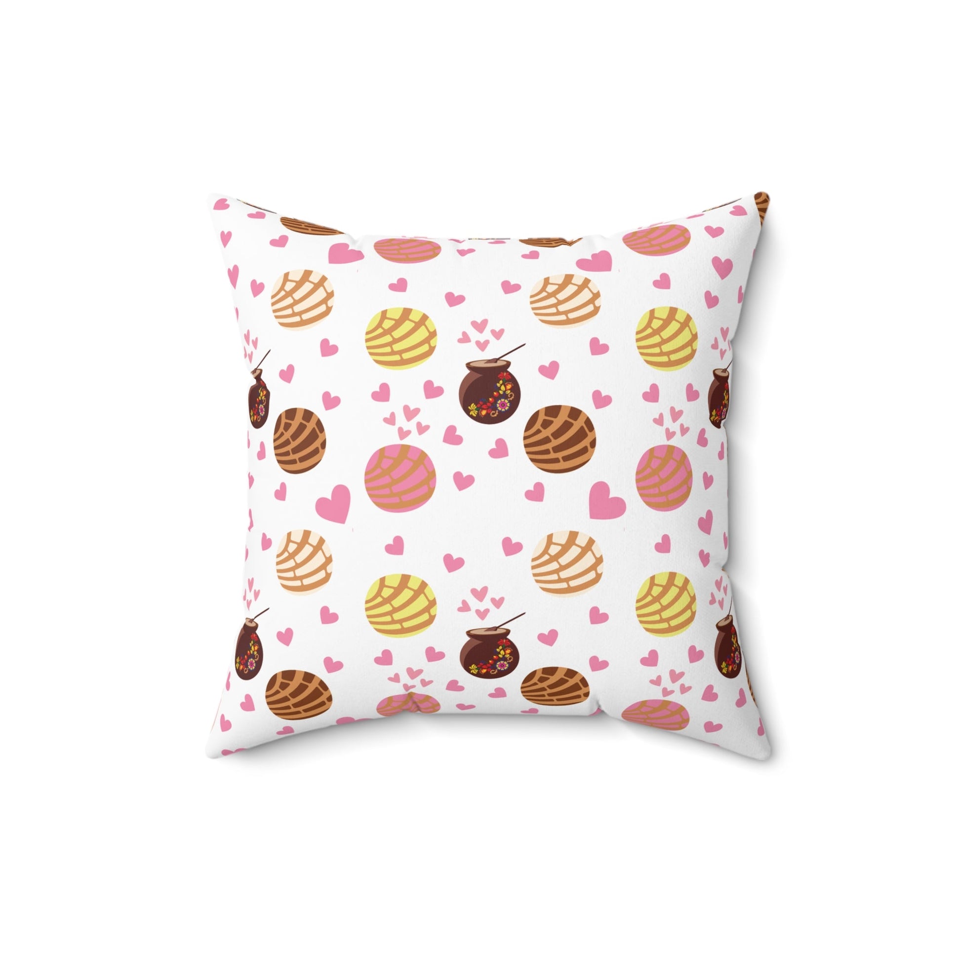 Pan Dulce Concha Spun Polyester Square Pillow - Bebe Buchi