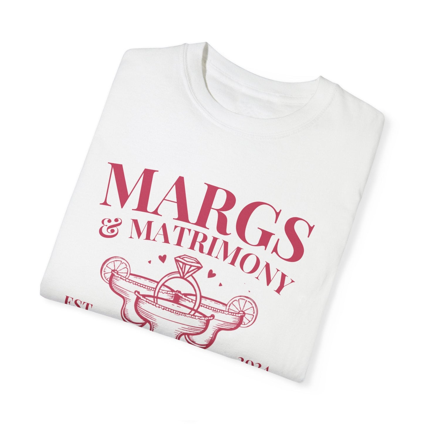 Personalized Margs and Matrimony Luxury Bachelorette Party Shirts Custom - Bebe Buchi