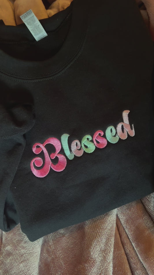 Blessed Unisex Sweatshirt - Christian Faith Apparel | Cozy Cotton, Scripture, and Jesus Inspired | Religious Crewneck