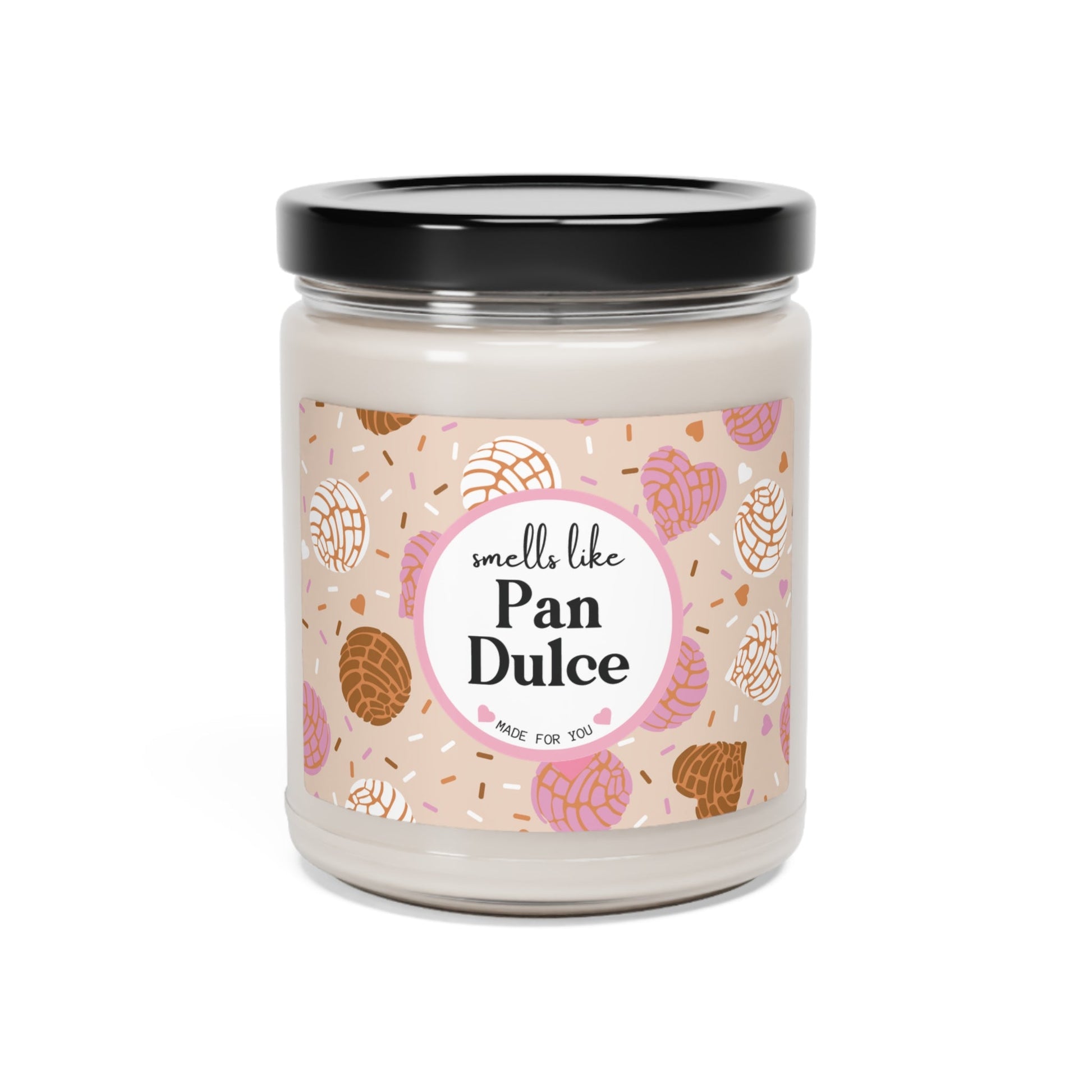 Smells Like "Pan Dulce" Concha Scented Soy Candle, 9oz - Bebe Buchi