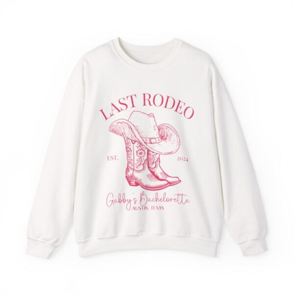 Last Rodeo Bachelorette Sweatshirt, Custom Western Bachelorette Shirt, Personalized Location Western Bridal Party Shirt, Western Bride Shirt