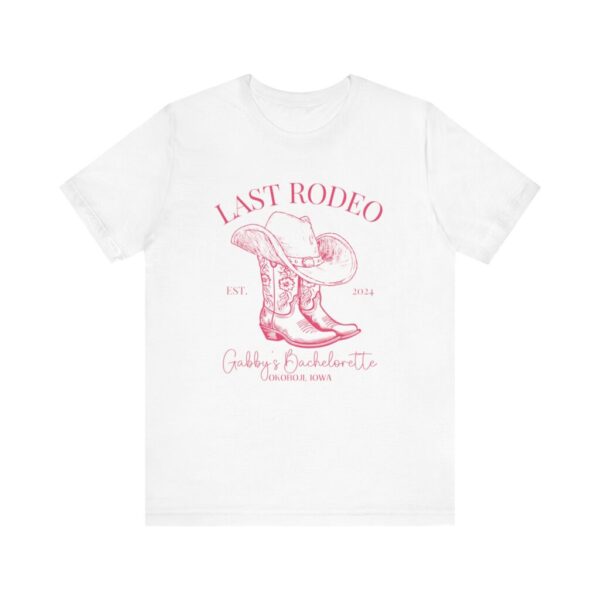 Last Rodeo Bachelorette Shirt, Custom Western Bachelorette Shirt, Personalized Location Western Bridal Party Shirt