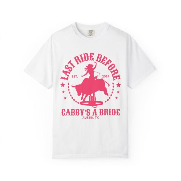 Last Ride Before Bachelorette Shirt, Personalized Location Western Bridal Party Shirt, Custom Western Bachelorette Shirt Western Bride Shirt